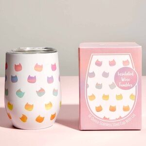 Cat Print Insulated Tumbler